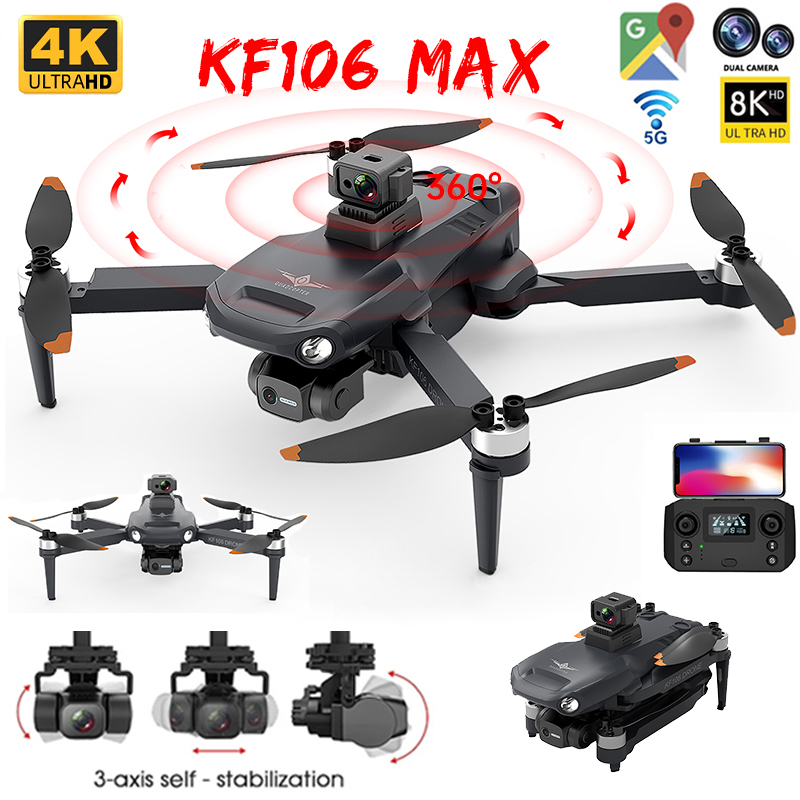 Drone Multispectral - 2022 YENI KF106 Max Drone 8K
