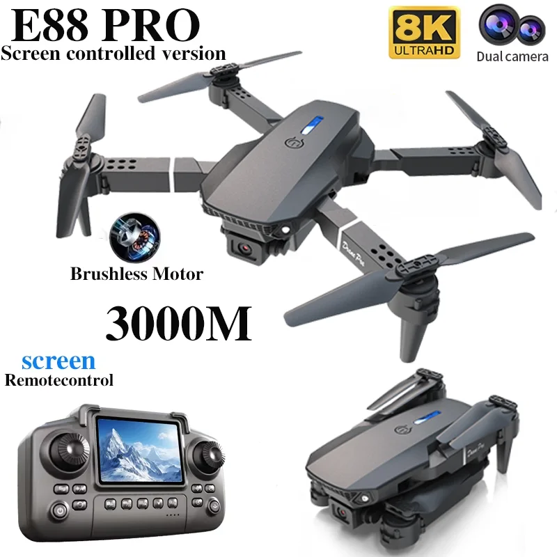 Profesyonel E88 PRO Drone, Ekr - Drone Surveying incelemesi ve fiyatı