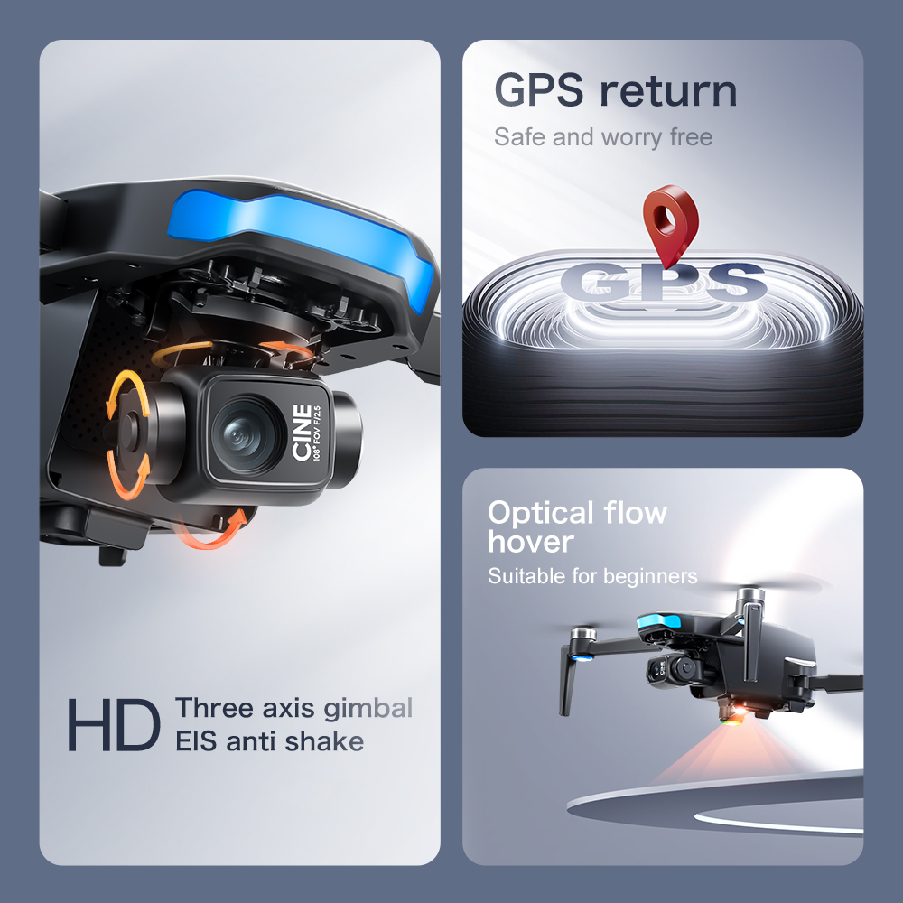Orijinal S-X1 GPS Drone 8KHD p - Drone Surveying incelemesi ve fiyatı